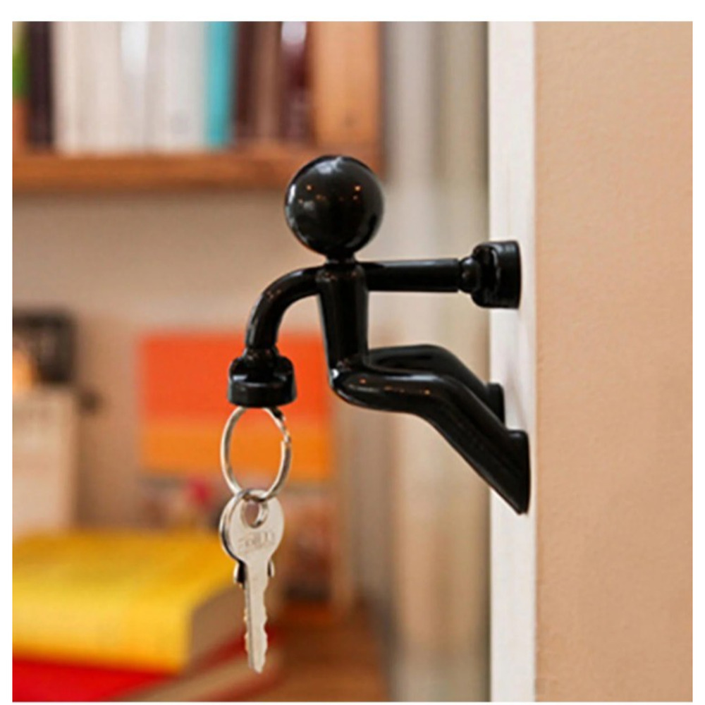 Human Man-Shaped Magnetic Key Holder File Cabinet Refrigerator Metal Wall Mount